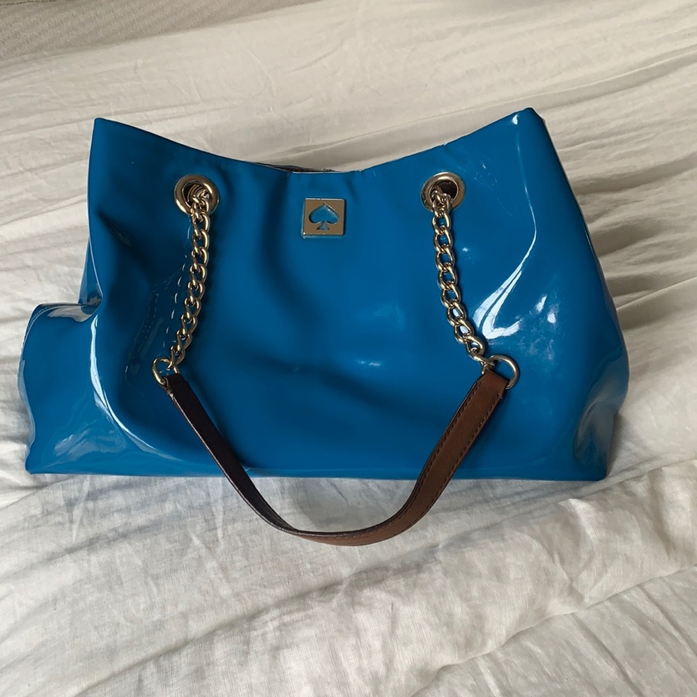 Bright teal Kate spade handbag